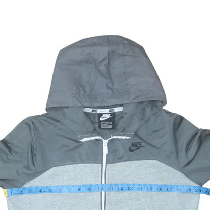 Teens UK Size XL Nike Grey Full Zip Hoodie