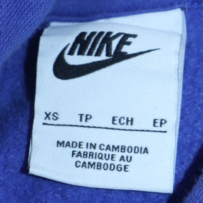 Mens UK Size XS Nike Blue Pullover Hoodie
