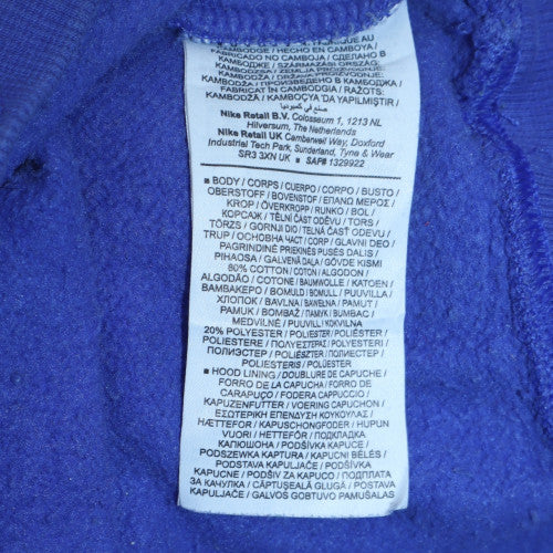 Mens UK Size XS Nike Blue Pullover Hoodie