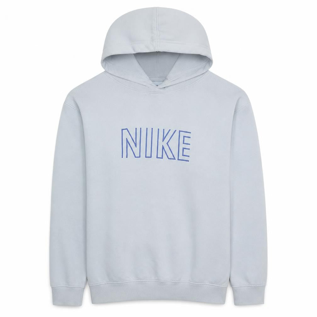 Front view of Nike Teens White Pullover Hoodie XL Fleece Graphic Sportswear