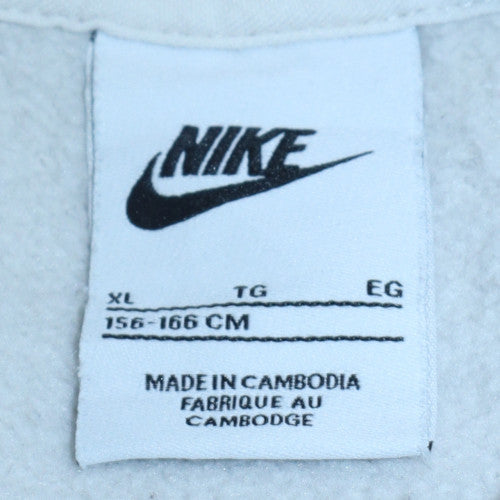 Teens UK Size XL Nike White Pullover Hoodie