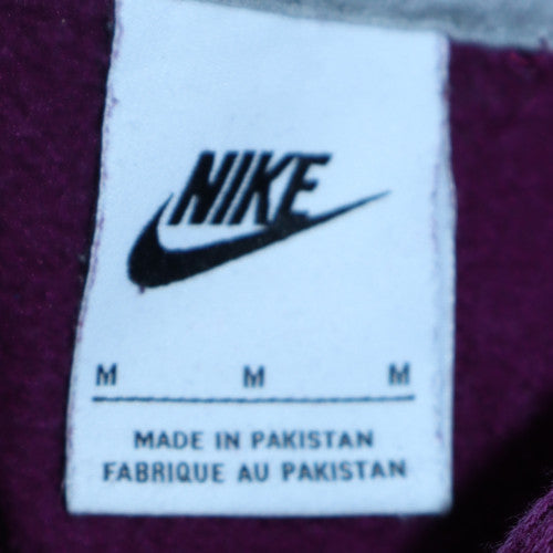 Womens UK Size M Nike Purple Pullover Hoodie