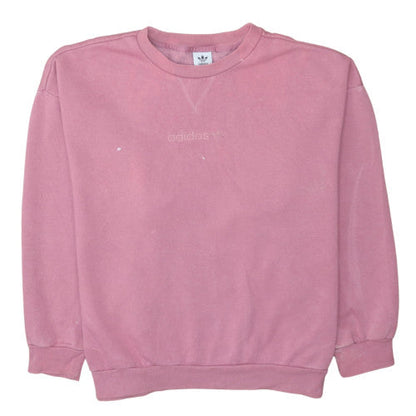 Womens UK Size M Adidas Pink Pullover Sweatshirt