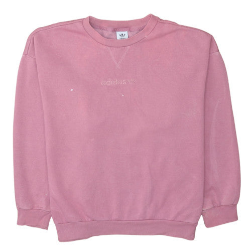 Womens UK Size M Adidas Pink Pullover Sweatshirt
