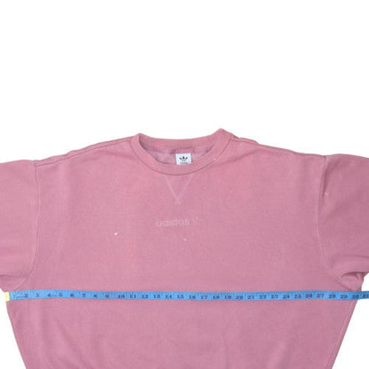 Womens UK Size M Adidas Pink Pullover Sweatshirt