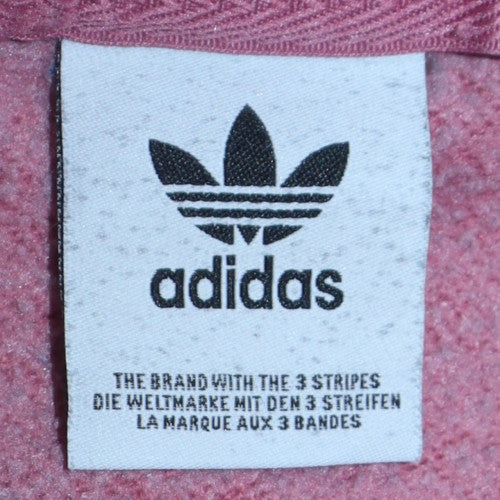Womens UK Size M Adidas Pink Pullover Sweatshirt