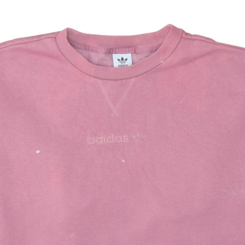 Womens UK Size M Adidas Pink Pullover Sweatshirt