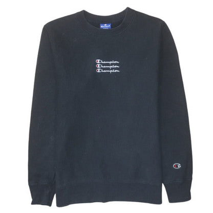 Mens UK Size S Champion Black Pullover Sweatshirt