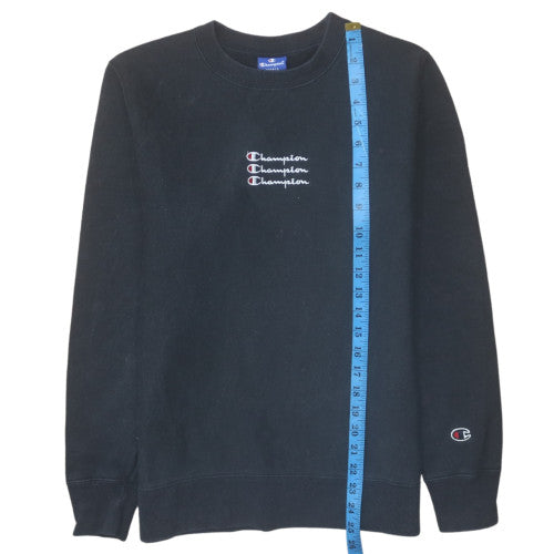 Mens UK Size S Champion Black Pullover Sweatshirt