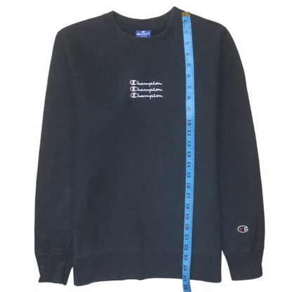 Mens UK Size S Champion Black Pullover Sweatshirt