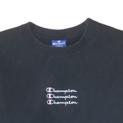 Mens UK Size S Champion Black Pullover Sweatshirt