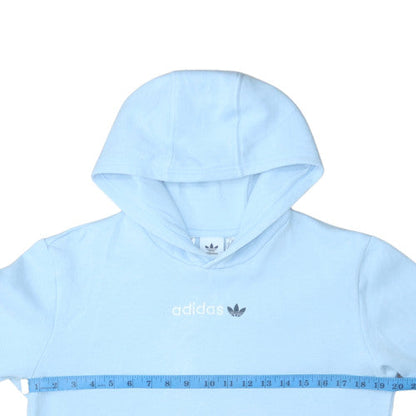 Adidas Girls Blue Pullover Hoodie 13-14 Years Hooded Sweatshirt