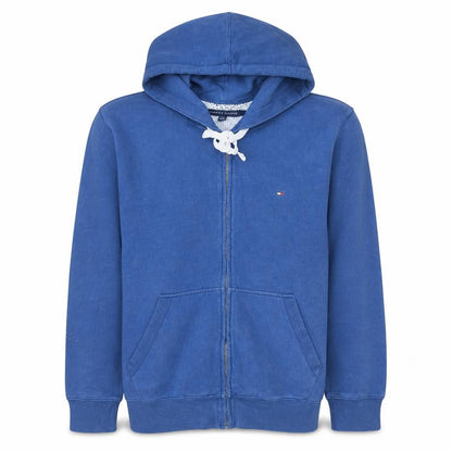 Mens UK Size M Tommy Hilfiger Blue Full Zip Hoodie