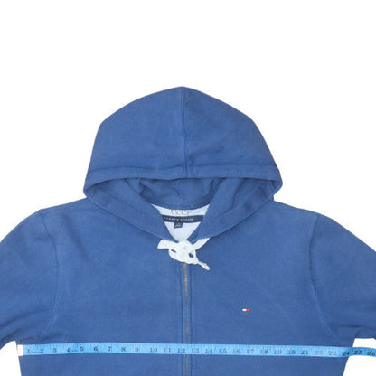 Mens UK Size M Tommy Hilfiger Blue Full Zip Hoodie