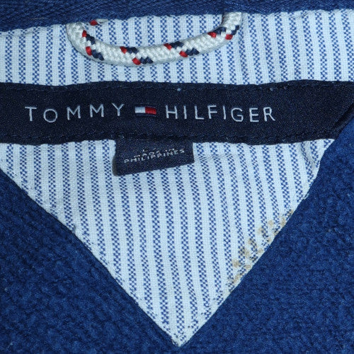 Mens UK Size M Tommy Hilfiger Blue Full Zip Hoodie