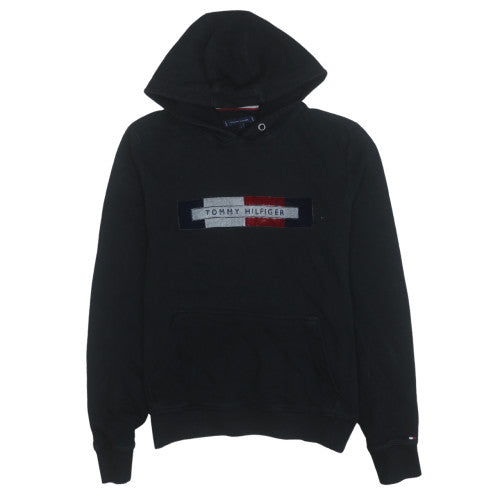 Mens UK Size L Tommy Hilfiger Black Pullover Hoodie