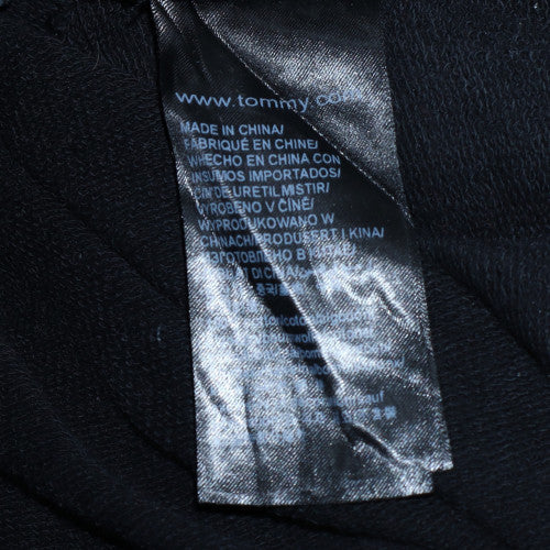 Mens UK Size L Tommy Hilfiger Black Pullover Hoodie