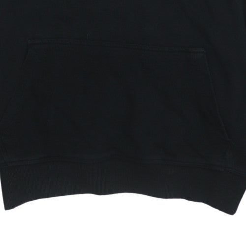 Mens UK Size L Tommy Hilfiger Black Pullover Hoodie