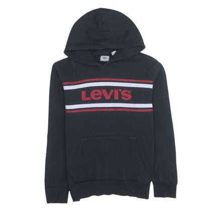 Mens UK Size M Levi's Black Pullover Hoodie