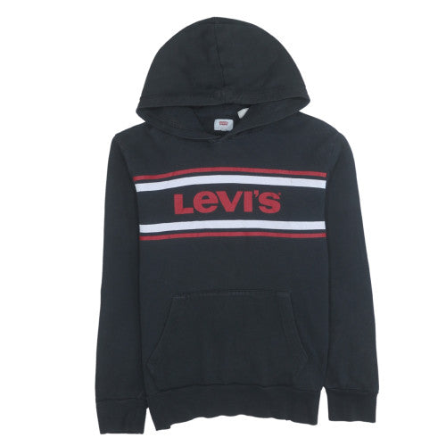 Mens UK Size M Levi's Black Pullover Hoodie