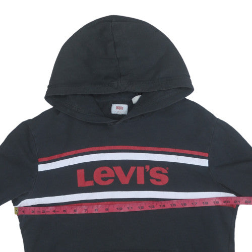 Mens UK Size M Levi's Black Pullover Hoodie