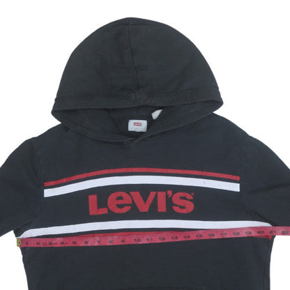 Mens UK Size M Levi's Black Pullover Hoodie