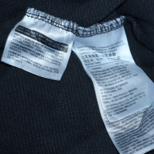 Mens UK Size M Levi's Black Pullover Hoodie