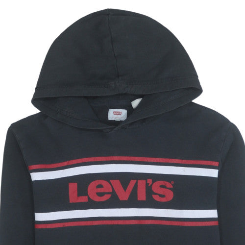 Mens UK Size M Levi's Black Pullover Hoodie