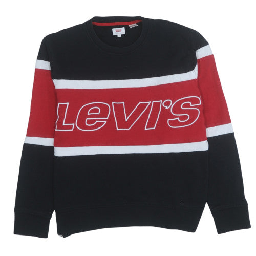 Mens UK Size S Levi's Black Pullover Sweatshirt