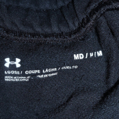 Under Armour Men's Black Jogger Trousers M Fleece Relaxed Fit