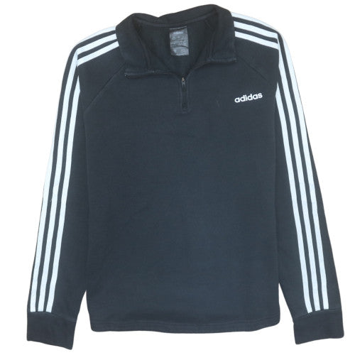 Womens UK Size M Adidas Black Pullover Sweatshirt