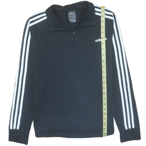 Womens UK Size M Adidas Black Pullover Sweatshirt
