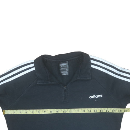 Womens UK Size M Adidas Black Pullover Sweatshirt