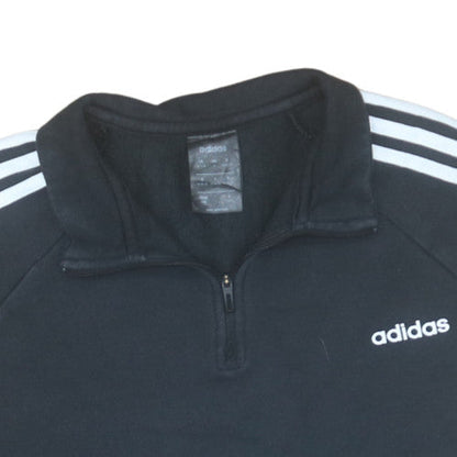 Womens UK Size M Adidas Black Pullover Sweatshirt