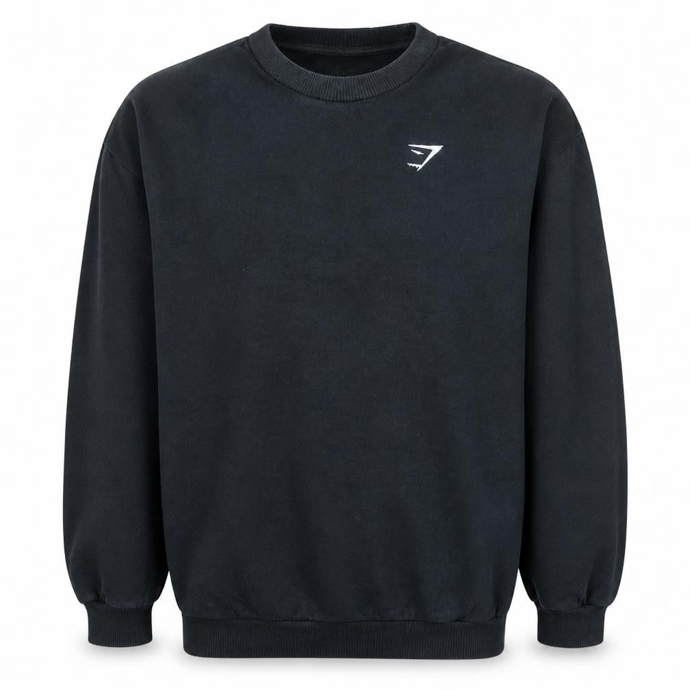 Mens UK Size S Gymshark Black Pullover Sweatshirt