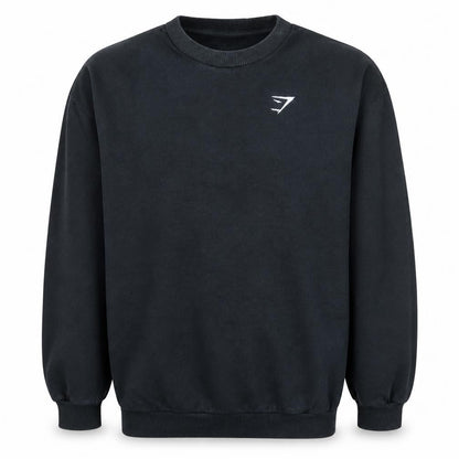 Mens UK Size S Gymshark Black Pullover Sweatshirt