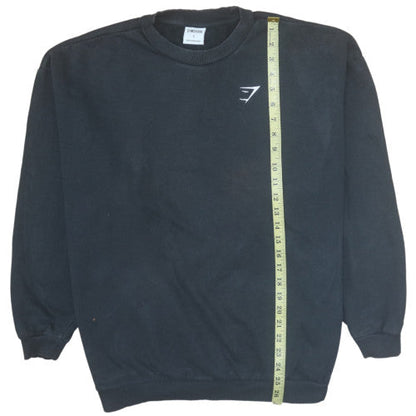 Mens UK Size S Gymshark Black Pullover Sweatshirt