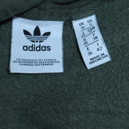 Mens UK Size S Adidas Green Pullover Hoodie