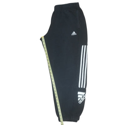 Adidas Men's Black Large Jogger Fleece Activewear Trousers