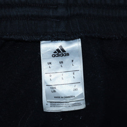 Adidas Men's Black Large Jogger Fleece Activewear Trousers