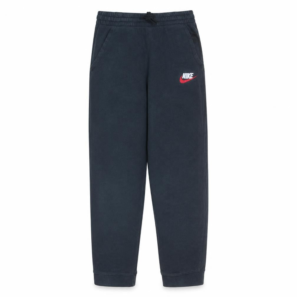 Front view of Nike Teens Black XL Jogger Fleece Activewear Trousers