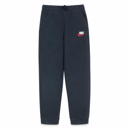 Front view of Nike Teens Black XL Jogger Fleece Activewear Trousers