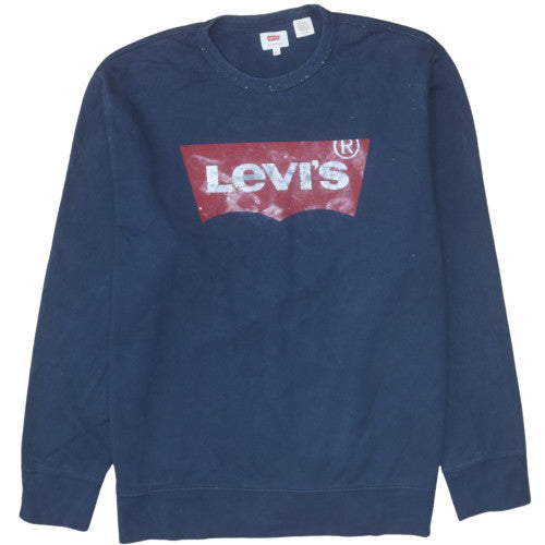 Mens UK Size XL Levi's Blue Pullover Sweatshirt