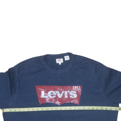 Mens UK Size XL Levi's Blue Pullover Sweatshirt