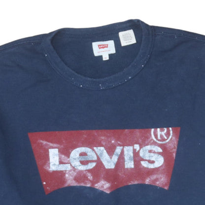 Mens UK Size XL Levi's Blue Pullover Sweatshirt