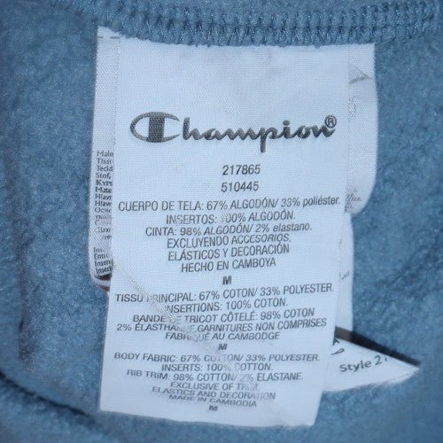 Mens UK Size M Champion Blue Pullover Hoodie