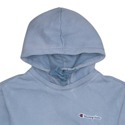 Mens UK Size M Champion Blue Pullover Hoodie