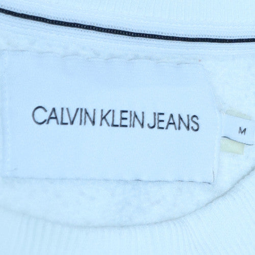 Mens UK Size M Calvin Klein Jeans White Pullover Sweatshirt