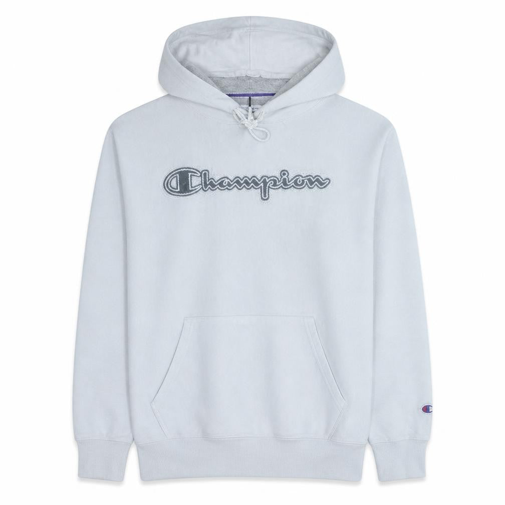 Mens UK Size L Champion White Pullover Hoodie
