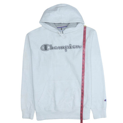 Mens UK Size L Champion White Pullover Hoodie